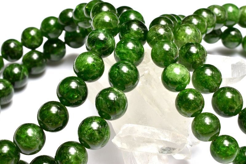 な輝石 ダイオプサイト 11.5mm ブレスレット 1個売り パワーストーン 天然石 _BG5902-115