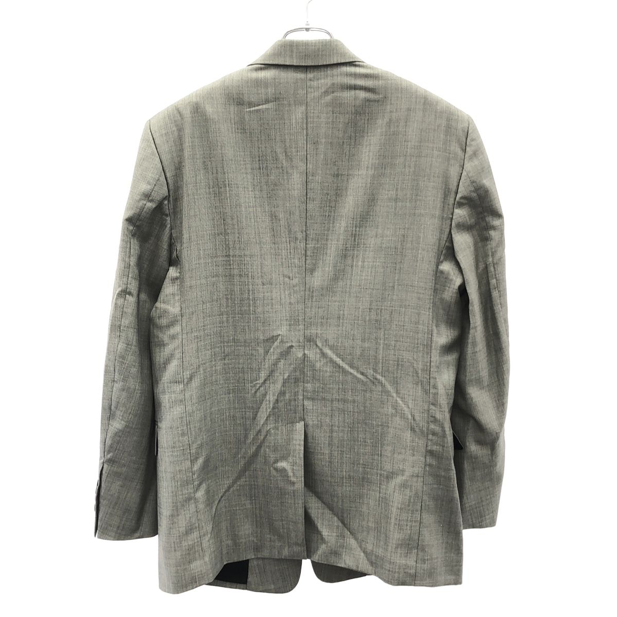 PRADA プラダ ウール2Bテーラードジャケット-スラックスパンツ セットアップスーツ UAE492 グレー 50