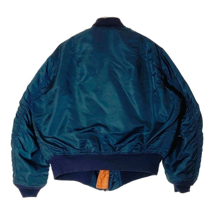 ALPHA MA‐1 フライトジャケット ネイビー MADE IN USA｜ALPHA MA-1