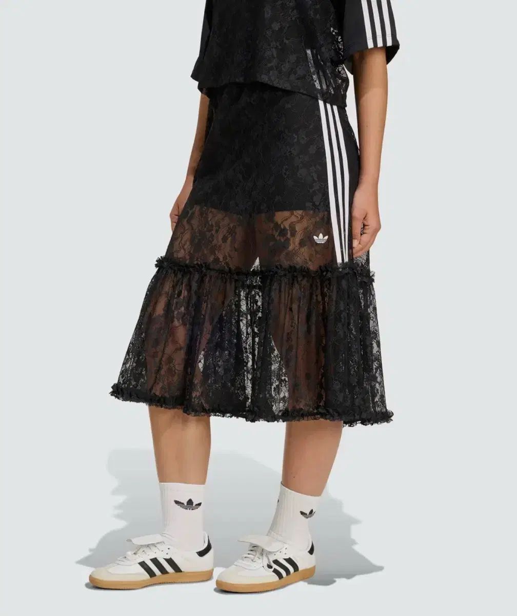 adidas アディダス 黒 レース スカート