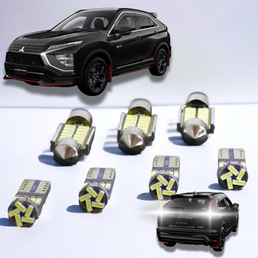 Style MITSUBISHI エクリプスクロス バックランプ 室内灯 ナンバー灯 バッグライト エクリプスクロス LED 10点セット 型式 GL3W GK9W GK1W ルームライト ライセンスライト 取付工具付き 簡単取付 無 性 60