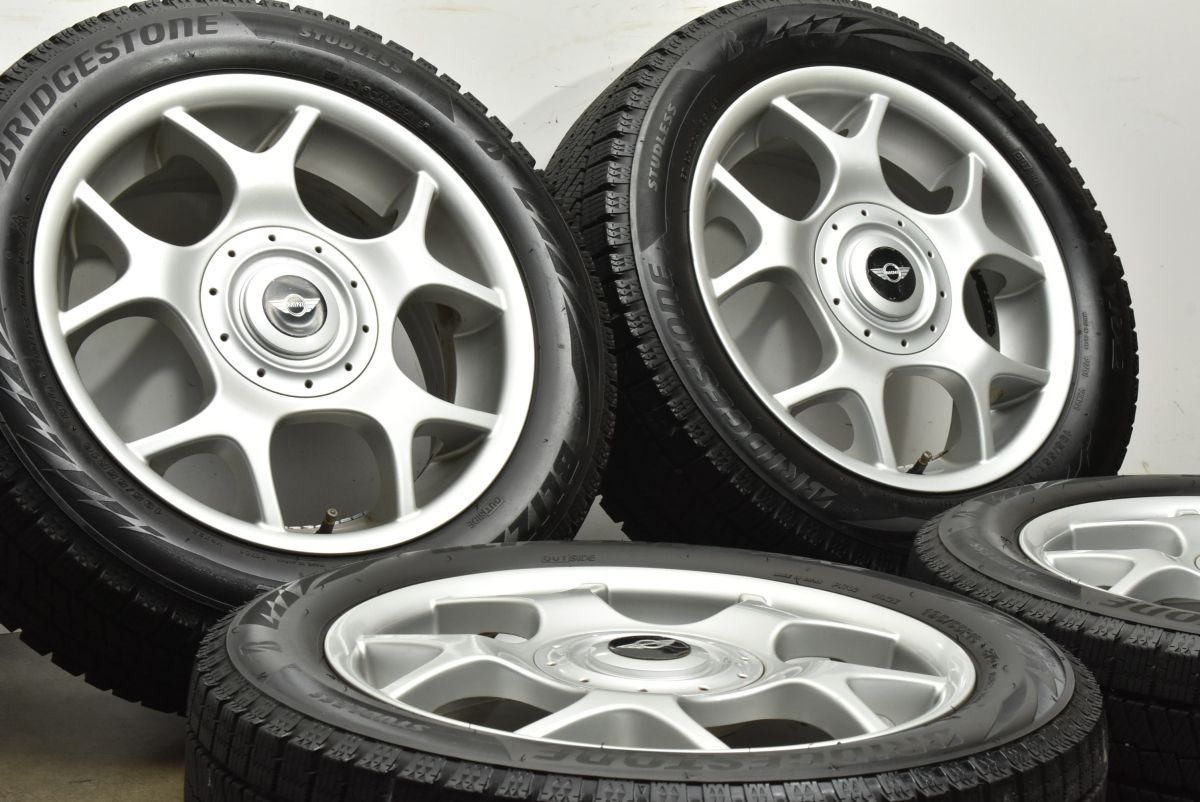 MINI R53 クーパーS 純正 Xライト R84 16in 6.5J 48 PCD100 ブリヂストン ブリザック VRX2 195 55R16 品番 1512350