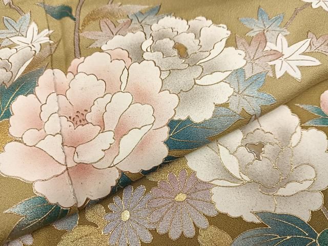 平和屋着物○訪問着 螺鈿 枝花文 暈し染め 平和屋着物