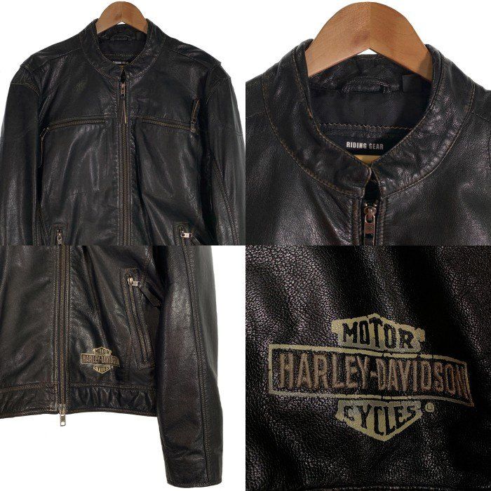 HARLEY-DAVIDSON ハーレーダビッドソン RIDING GEAR レザー シングル 