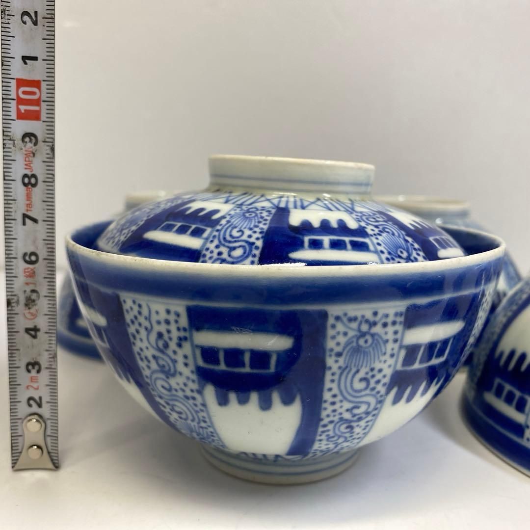 古伊万里 染付蓋茶碗5客と蓋1点 東Y6-0703④ - メルカリ