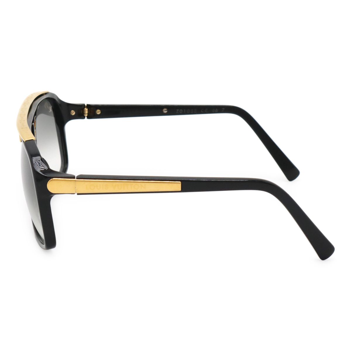 LOUIS VUITTON ルイ ヴィトン エヴィダンス サングラス アイウェア スモークグラデーション ブラック 黒 ゴールド金具 Z 0105 E