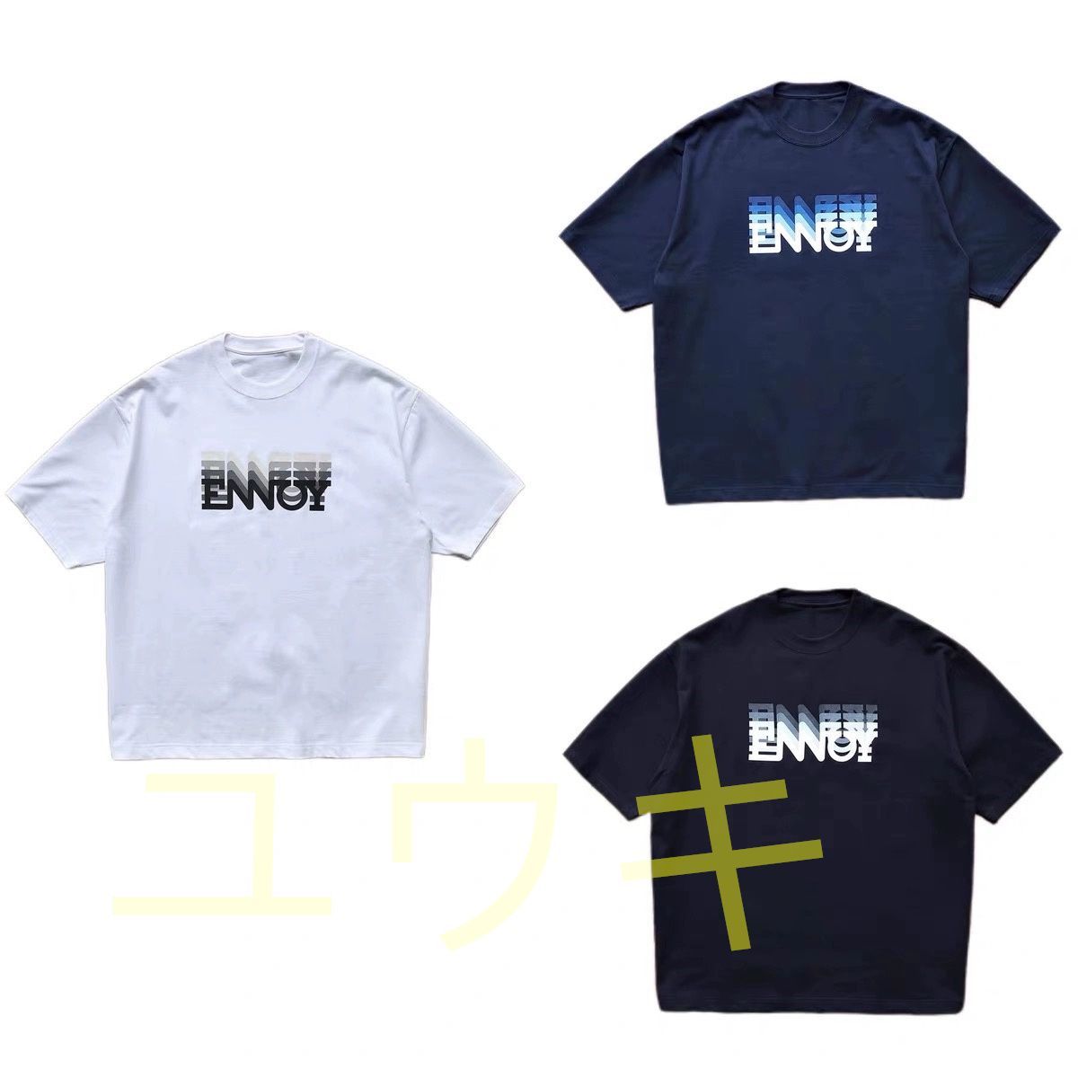 新品  The Ennoy Professional エンノイLOGO GRADATION SS TEE Tシャツ 男女兼用半袖