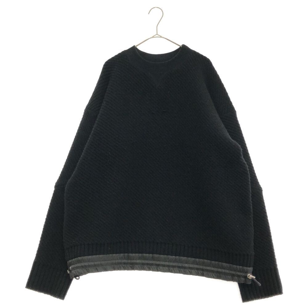サカイ MA-1 Wool Knit Pullover ウールニットプルオーバー Sacai (サカイ) 21AW Wool Knit Pullover アジャスター付き