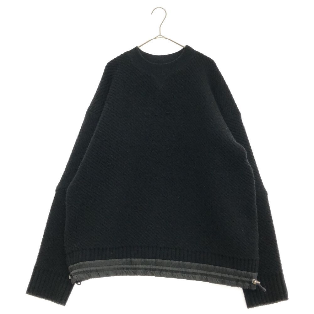 sacaiサカイ　Wool Knit Pullover ブラック