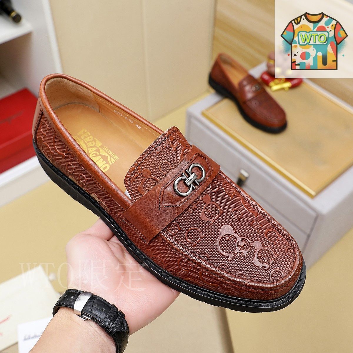 Ferragamo フェラガモ シューズ Ferragamo フェラガモ メンズ ビジネス シューズ32-NT53 - メルカリ