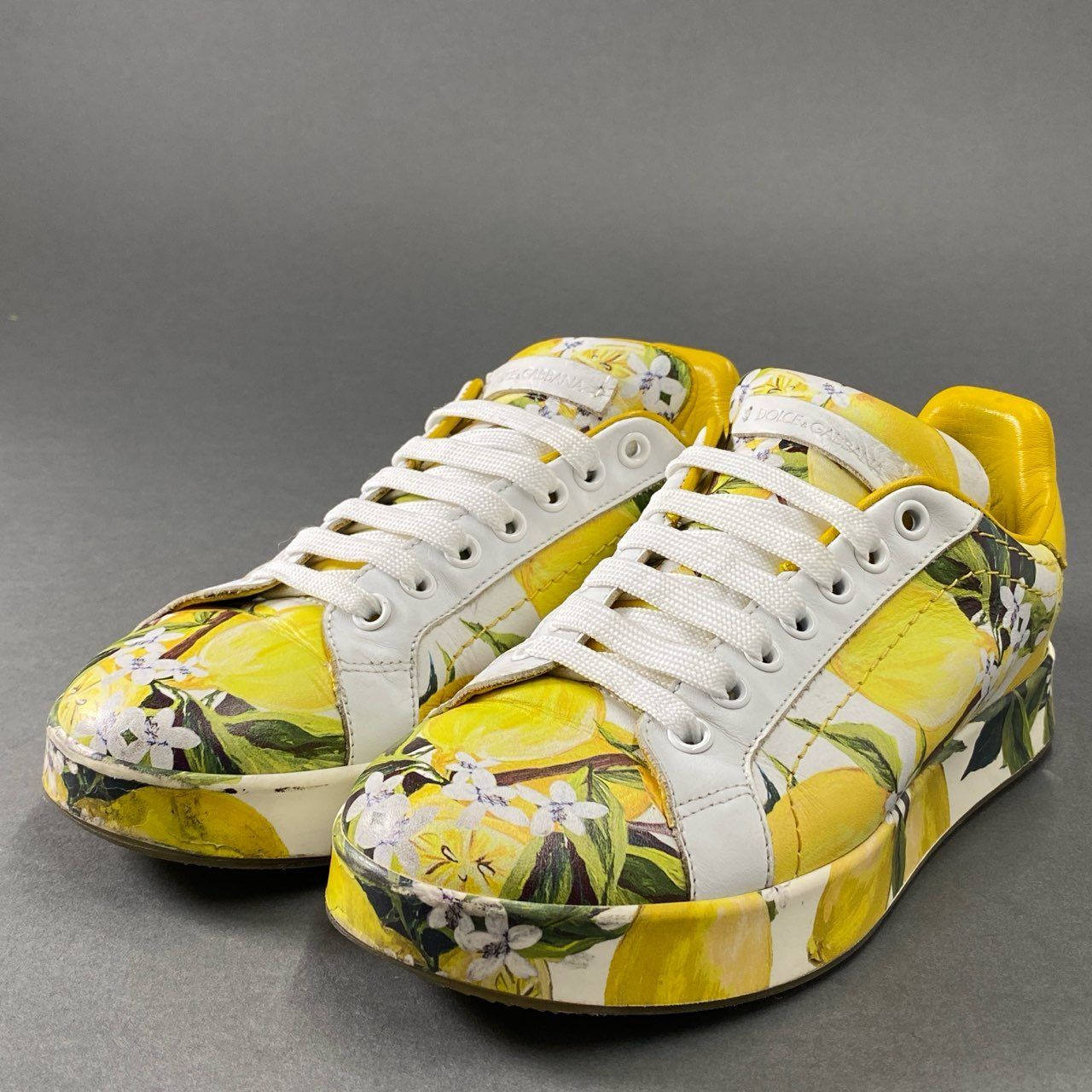 2i27 DOLCE&GABBANA ドルチェアンドガッバーナ レモン柄 ローカット 