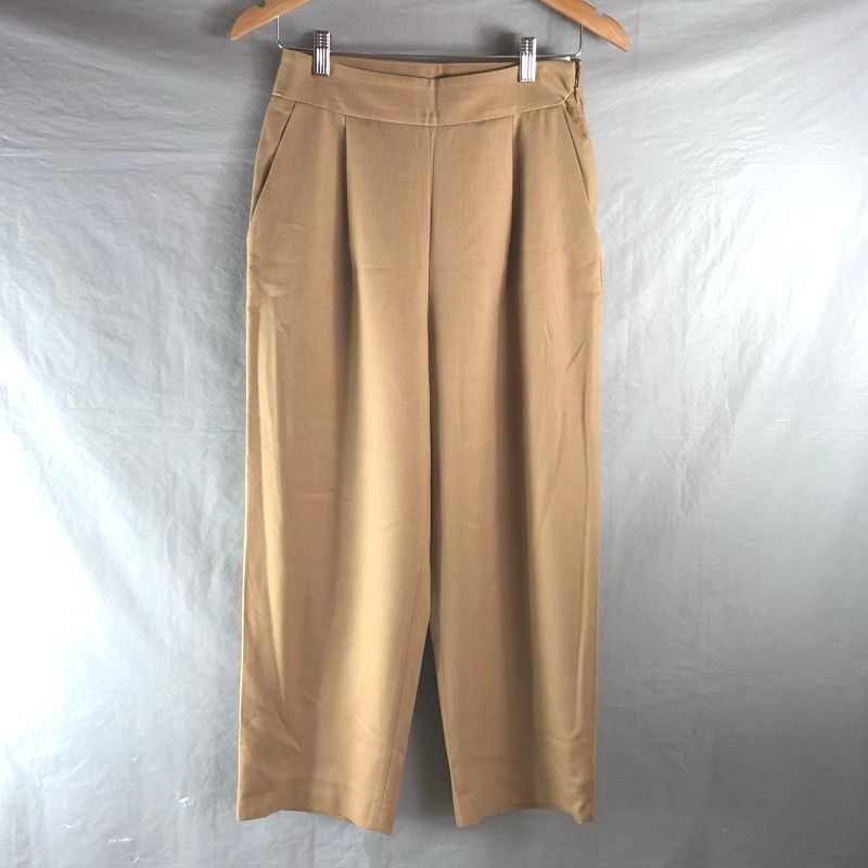 ボールジィ Ballsey パンツ ワイドパンツ タック ウール 裏地付き ベージュ 36サイズ 928568
