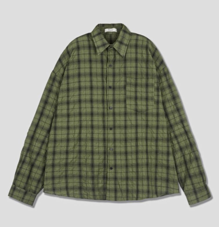 [COSYHARU公式]Aron Linkle checkered shirt 関税・配送料込み COSYHARU コシハル 公式]アーロンリンクルチェックシャツ - メルカリ