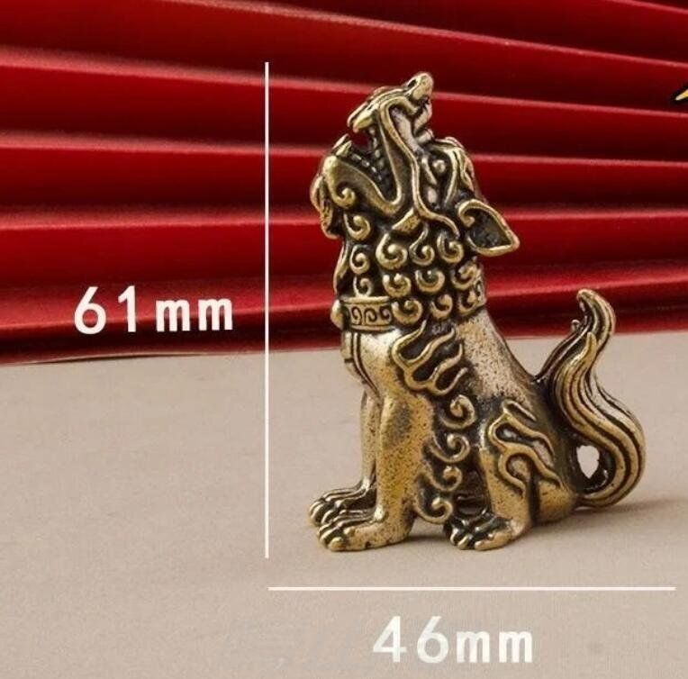 真鍮製ソリッド龍生九子鎮邸WP 109