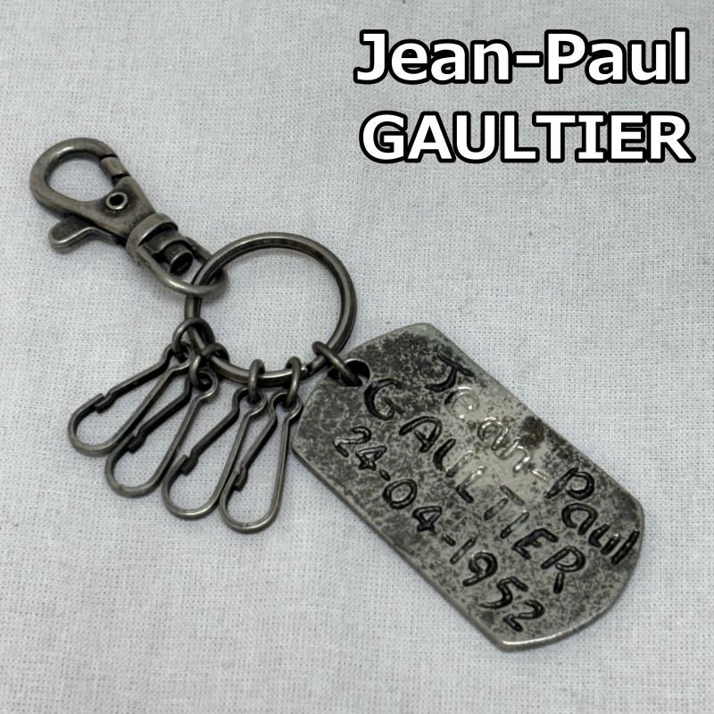 Jean Paul Gaultier ジャンポールゴルチエ キーホルダー ロゴ ドッグタグ チャーム キーホルダー