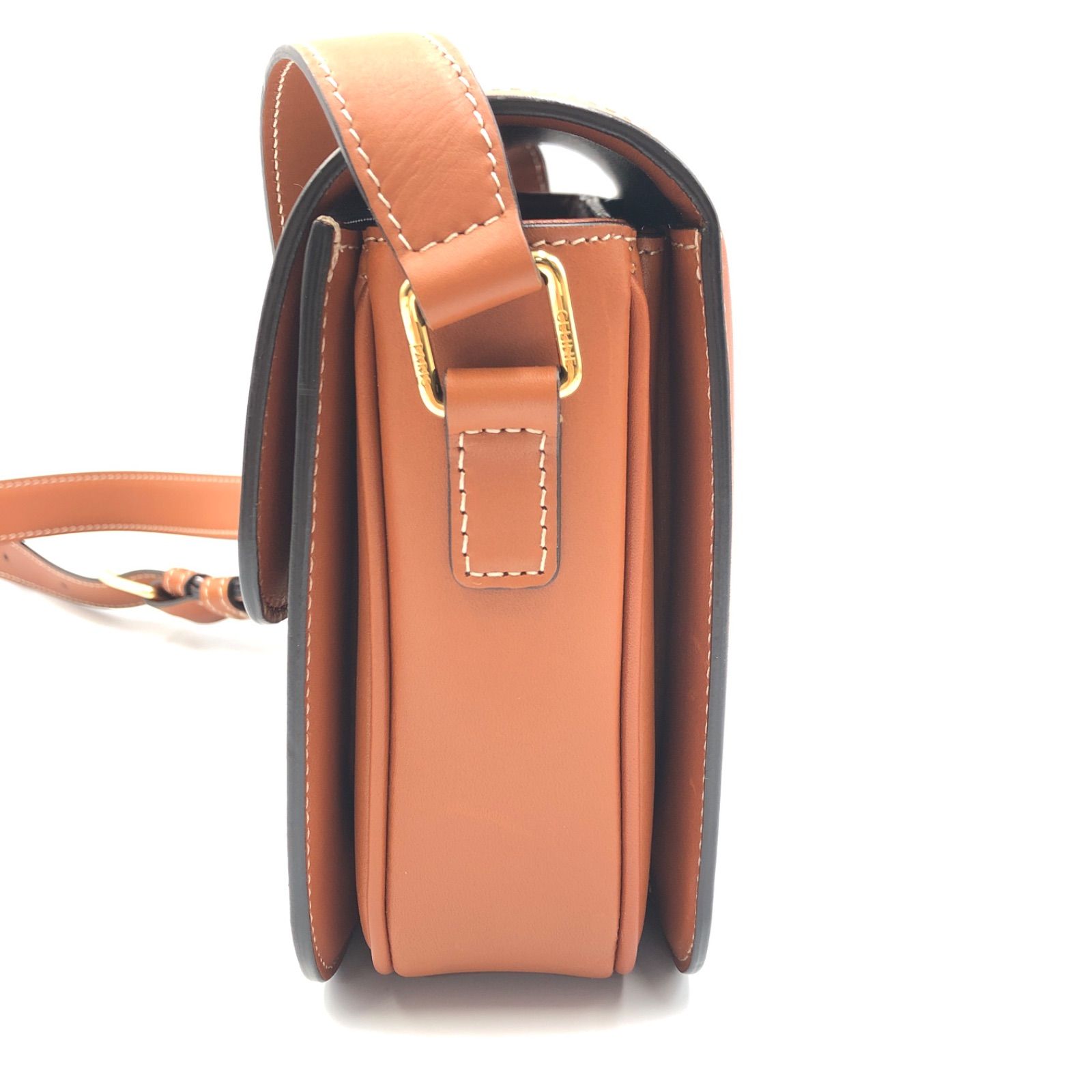 Celine セリーヌ トリオンフ クラシック チェック ショルダーバッグ 