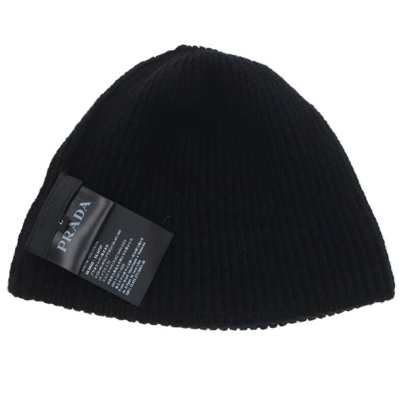 PRADA プラダスポーツ ニット帽 ロゴプレート ニットキャップ ビーニー PRADA プラダスポーツ ニット帽 ロゴプレート ニットキャップ ビーニー