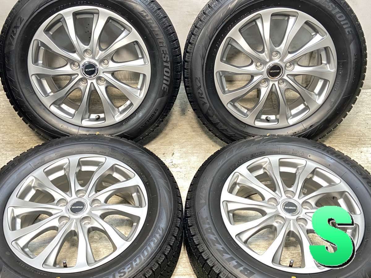 215|60R16 ブリヂストン ブリザック VRX2 BALMINUM 16x6.5 48 114.3-5穴 タイヤ スタッドレスタイヤ ホイールセット 4本セット w16250329000