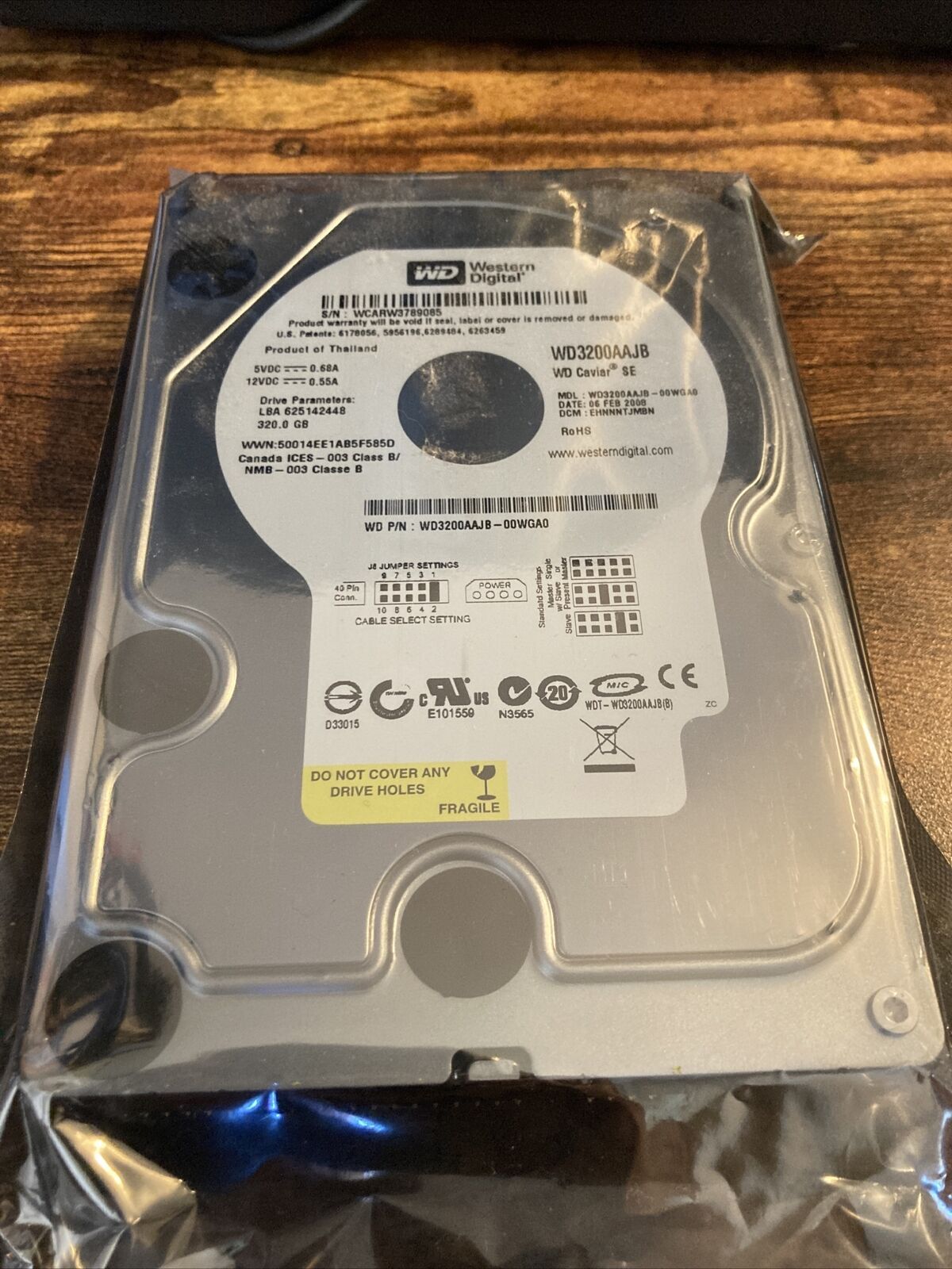 Western Digital Black 320GB Internal 7200RPM 2.5 WD3200BEKX HDD