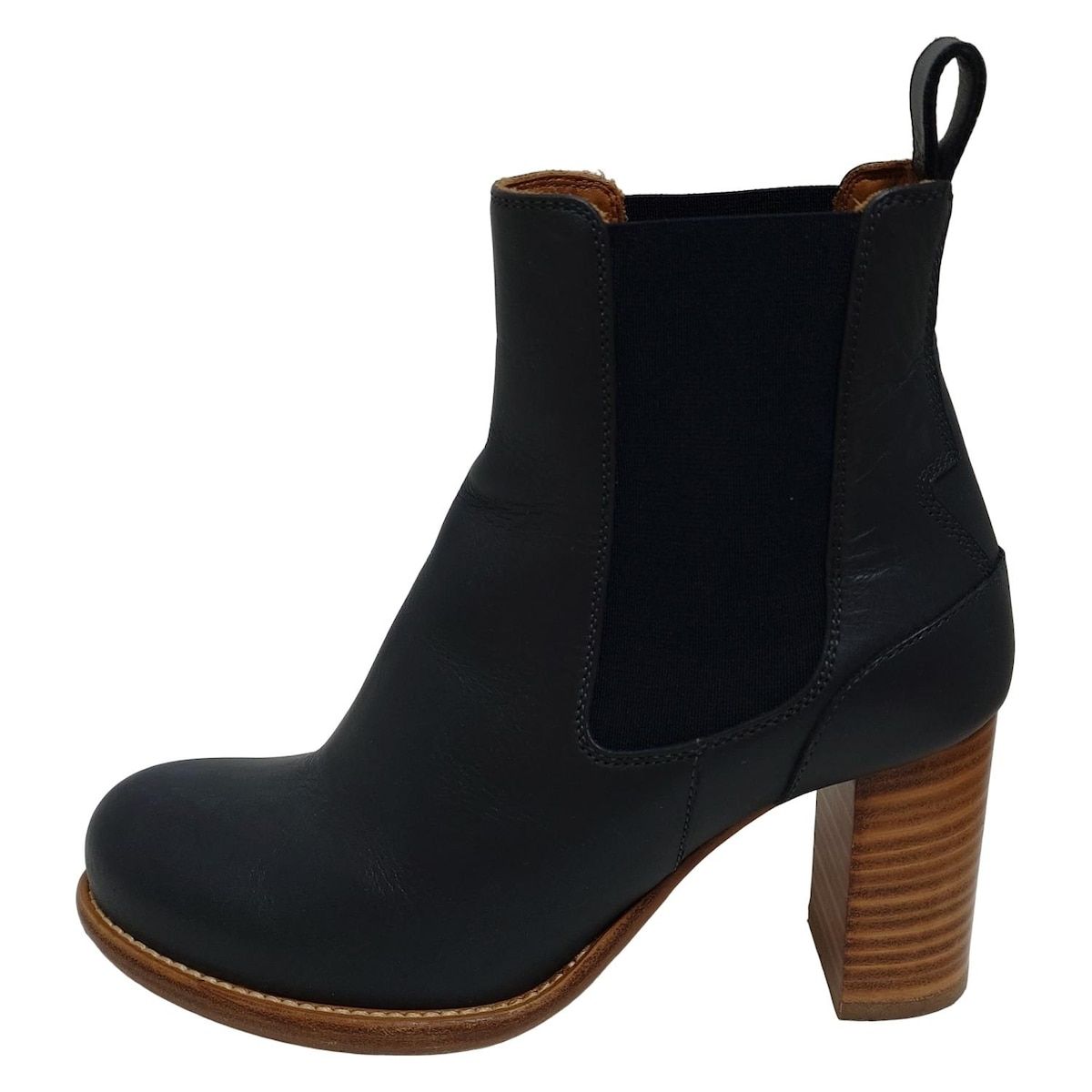 Chloé ブラックラバー長靴 ヒール付き　38 Chloé ブラックラバー長靴 ヒール付き 38 Chloe(クロエ) レインブーツ