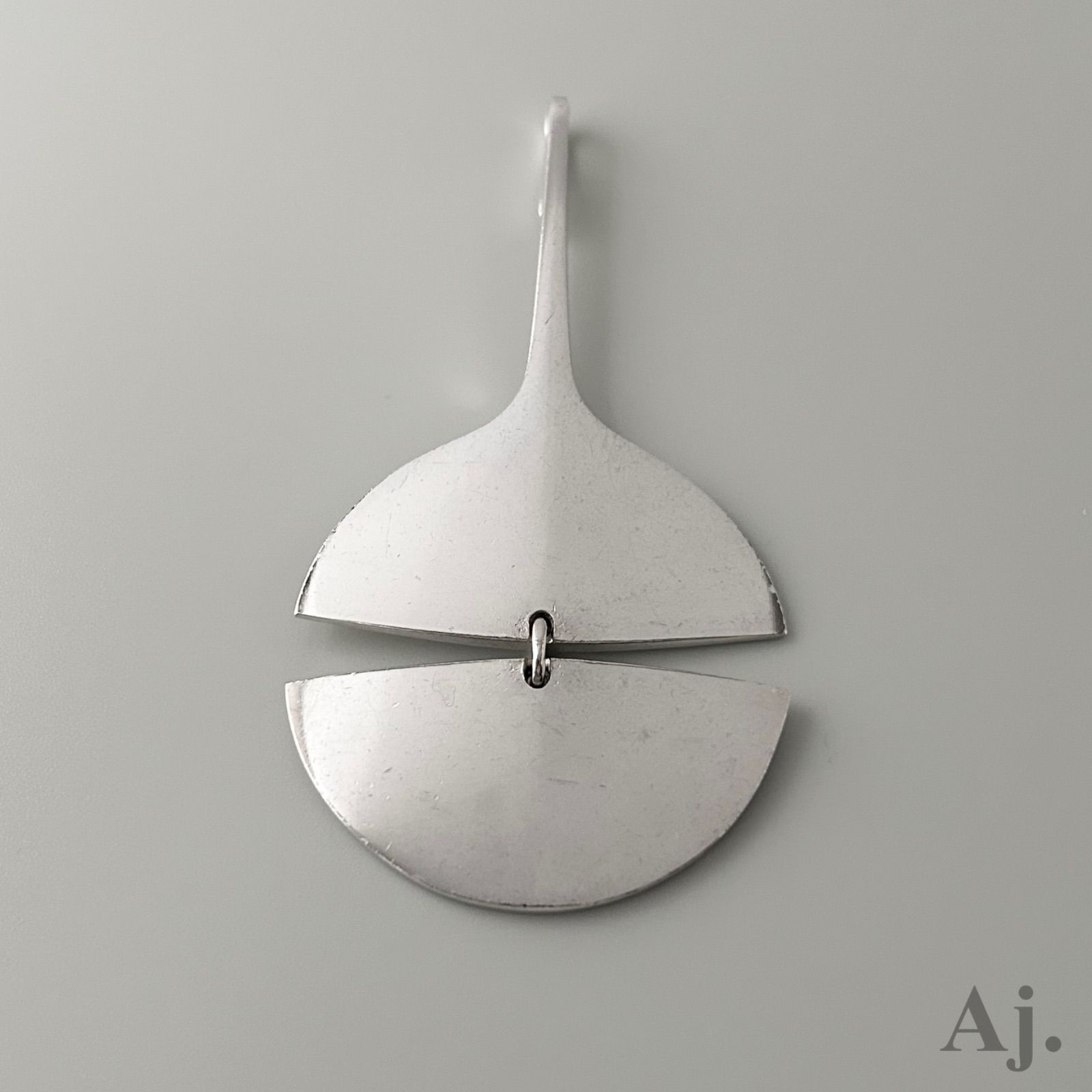使用感大 ジョージジェンセン 激 144 ネックレス ペンダント トップ AG925 ヴィンテージ Bent Gabrielsen Georg Jensen