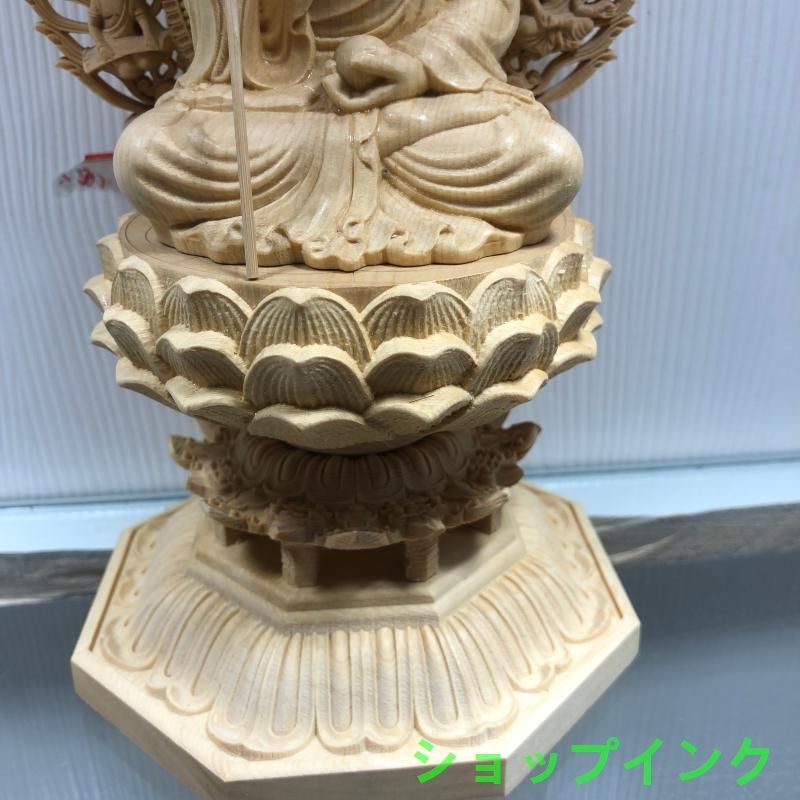 仏教美術 木彫仏像  地蔵王菩薩  工芸品  美術品  置物  新品 仏教美術 仏像 精密彫刻 仏像 手製 木彫仏像 地蔵王菩薩 - メルカリ