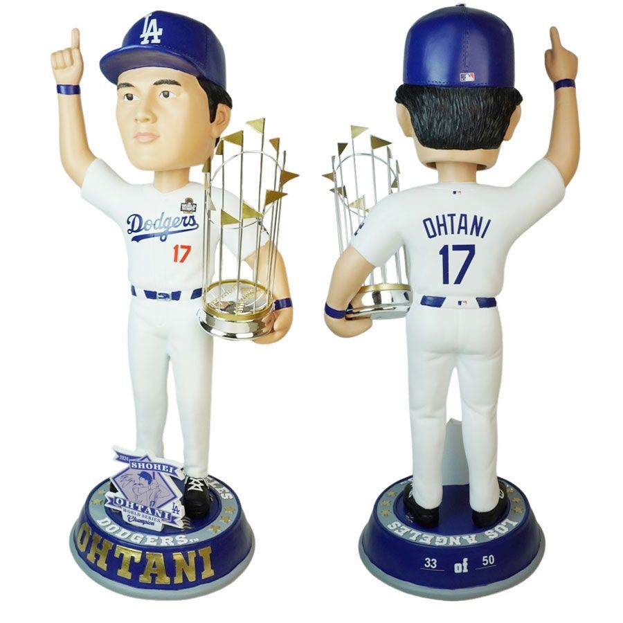 【激レア】ワールドシリーズ優勝トロフィー MLB 大谷翔平 ドジャース FOCO 大谷翔平2024ワールドシリーズチャンピオンモデル FOCO SHOHEI OHTANI