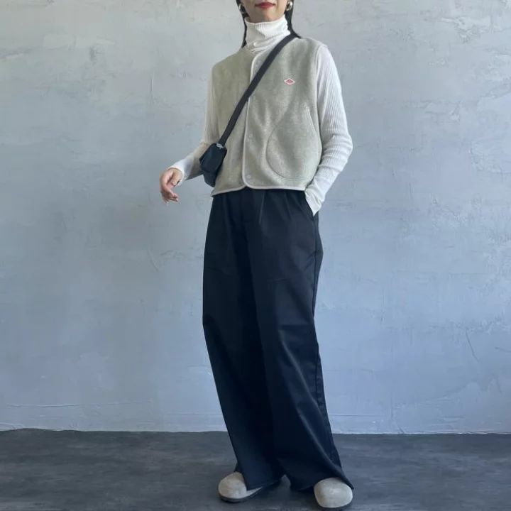 DANTON | フリース カラーレスベスト WOMEN - メルカリ