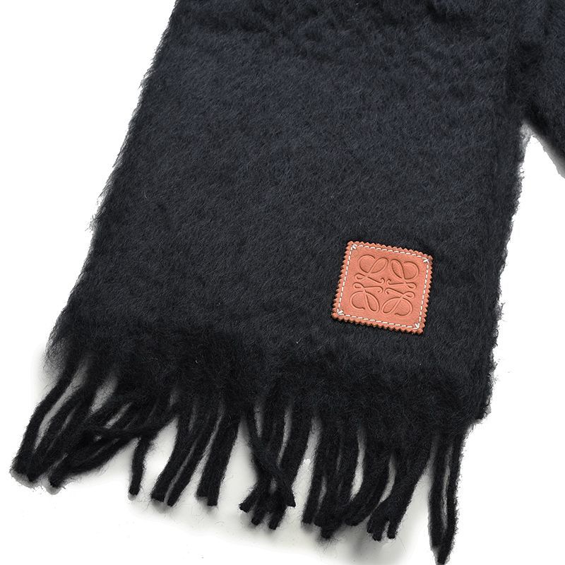 LOEWE ロエベ アナグラム ウールモヘアマフラー F655254X01 1100  