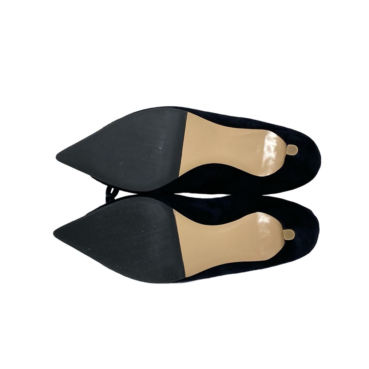 【美品】PIPPICHIC リボンパンプス 37 pippichic(ピッピシック) パンプス 37 1/2 レディース - 黒