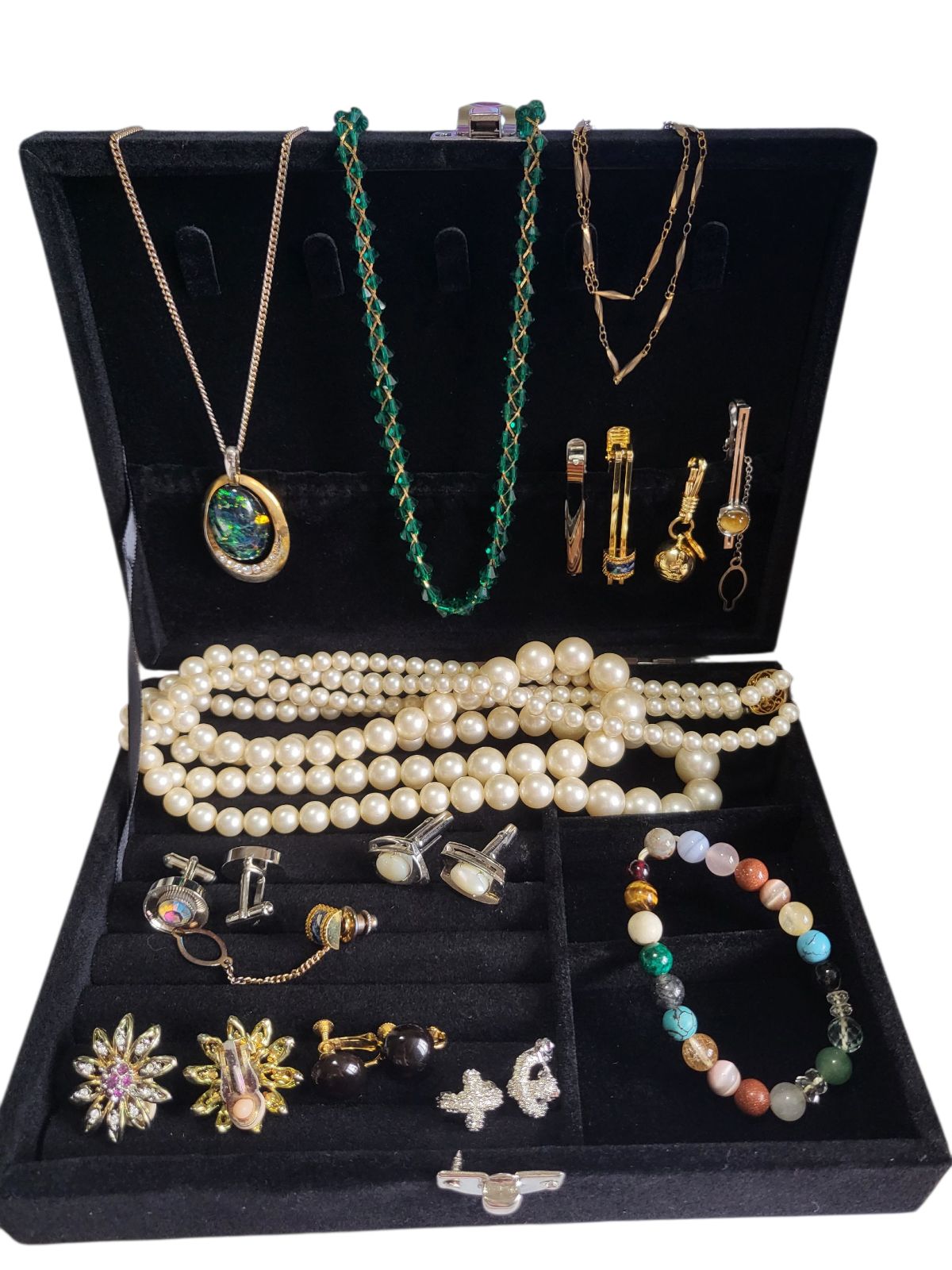 本べっ甲ピアス・ダブル【イヤリングに取替え無料】 ピアス（フック