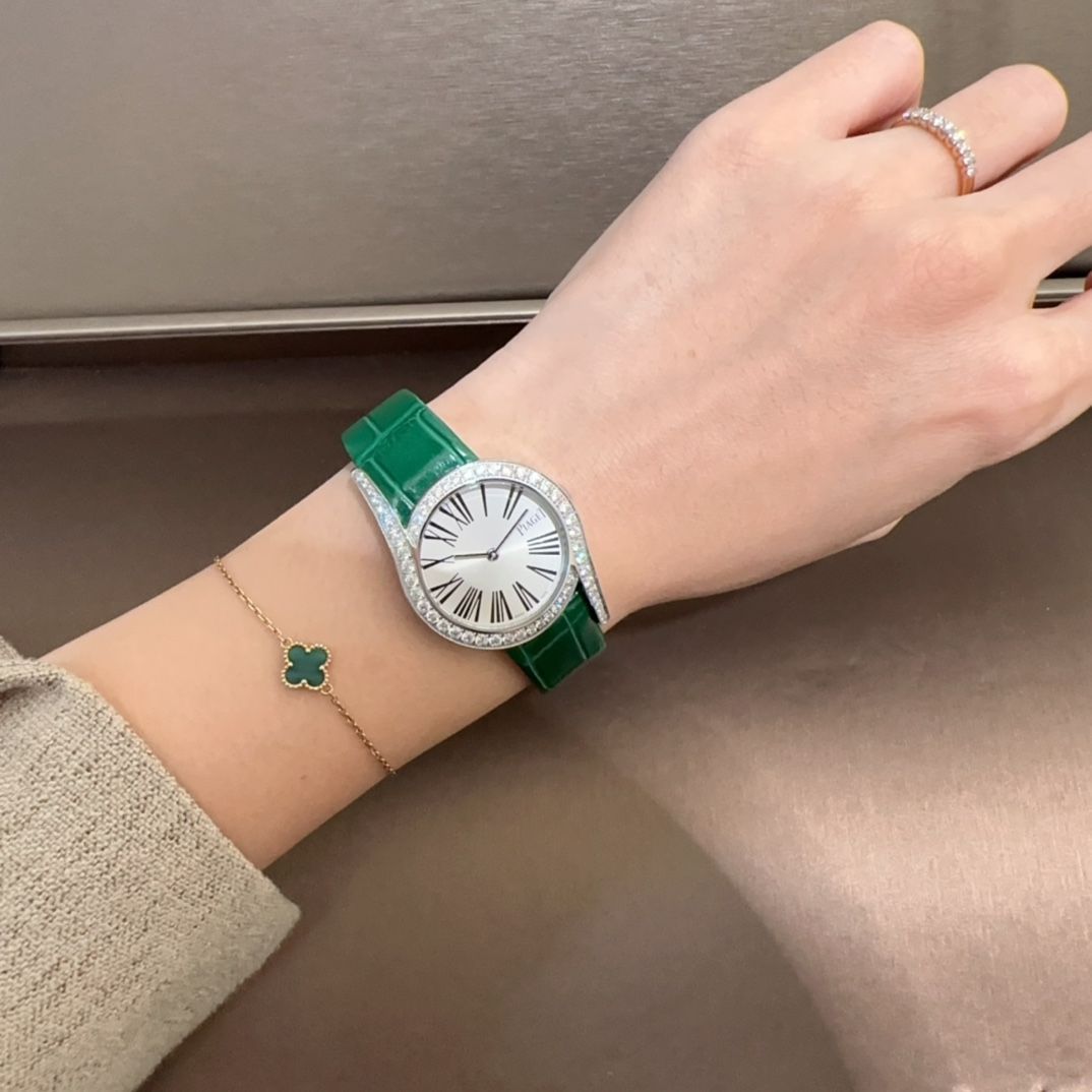 PIAGET ピアジェ リムライト ガラ レディース腕時計 32mm｜スワロフスキーダイヤモンド×クオーツ｜