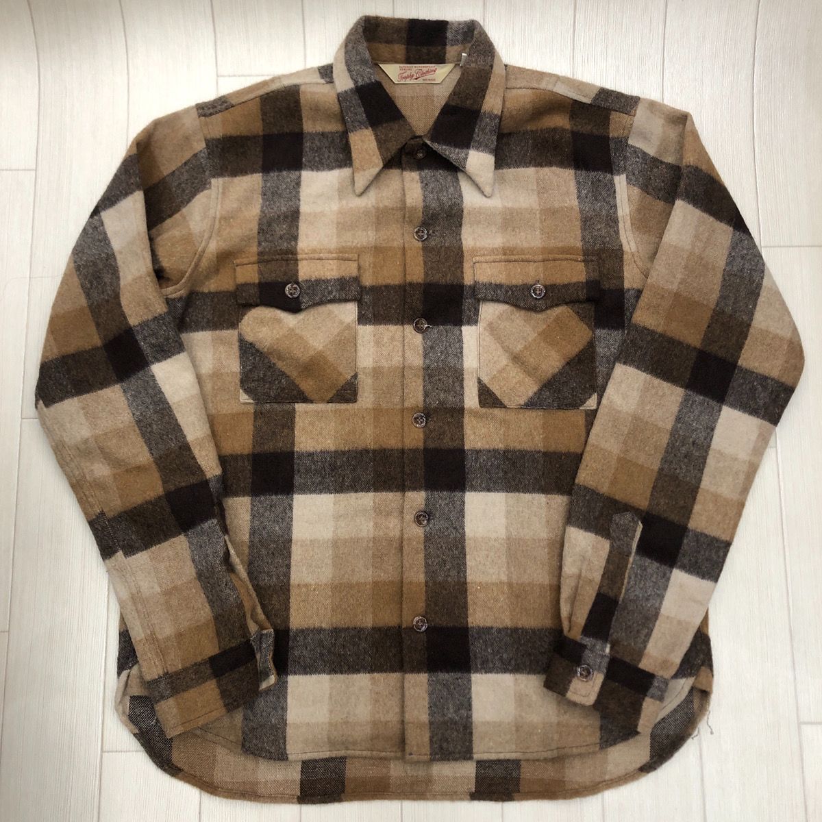 TROPHY CLOTHING Nostalgia Wool Check Shirts トロフィークロージング