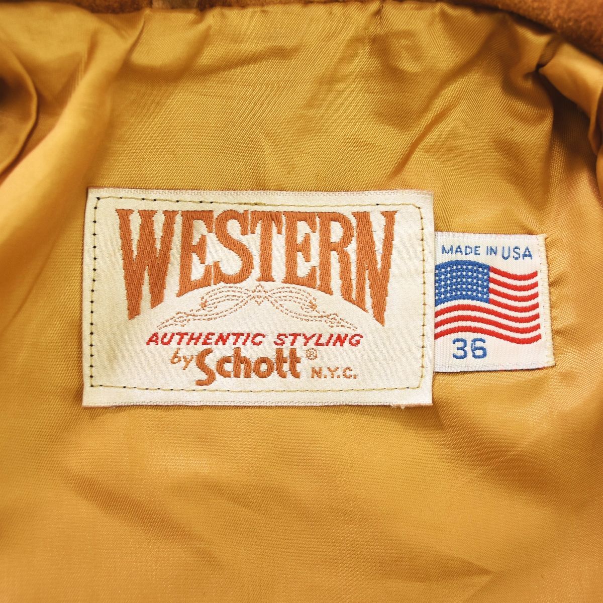 80sヴィンテージ USA製 ショット ウエスタン Schott WESTERN