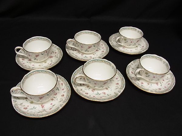 激安超安値 【新品 6客】Noritake ノリタケ 花更紗 カップ&ソーサー