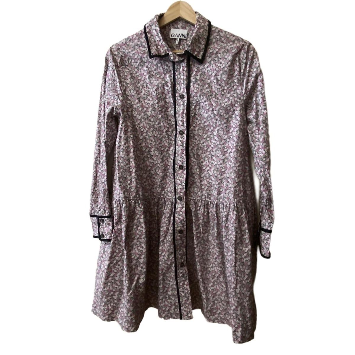 ガニー　ワンピース ガニー ワンピース サイズ34 S レディース - ピンク×グレー×黒