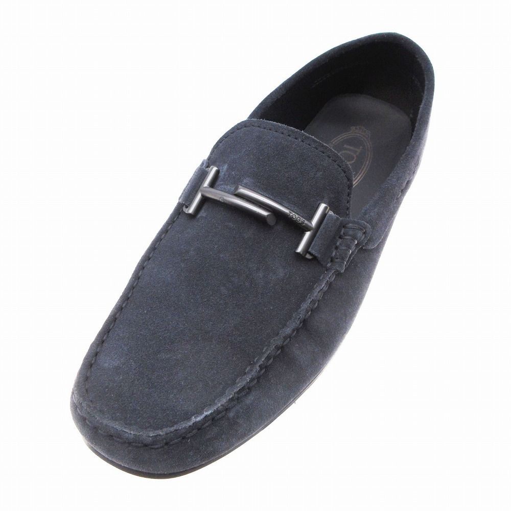 美品 TOD’S トッズ ダブルT スエード ドライビングローファー TODS トッズ ダブルT スエード ローファー スリッポン ドライビング