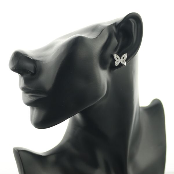 ポンテヴェキオ ピアス ダイヤ ダイヤモンド 0.30ct/0.30ct 蝶  