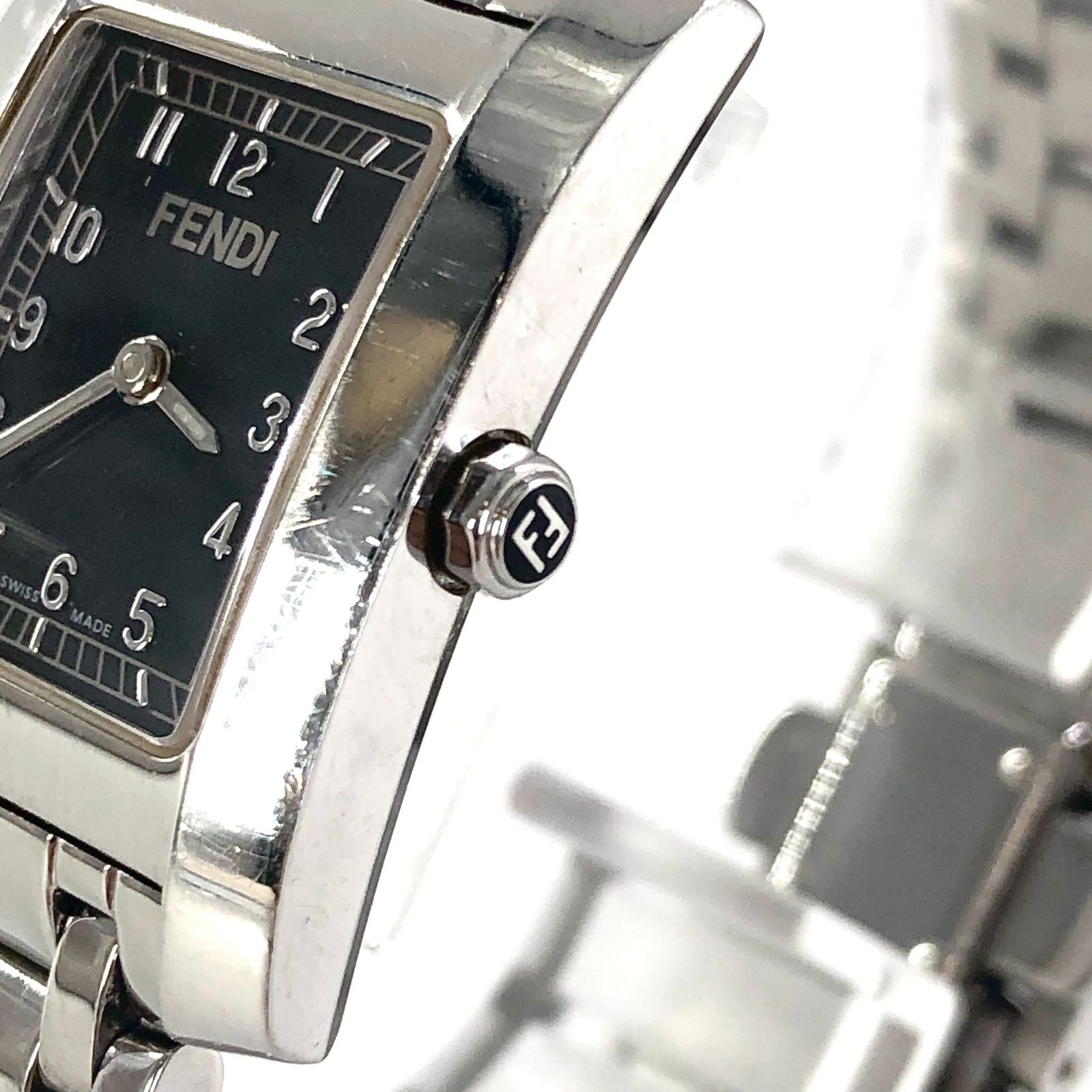 FENDI フェンディ レディース腕時計 7000L SS/QZ 黒文字盤 箱