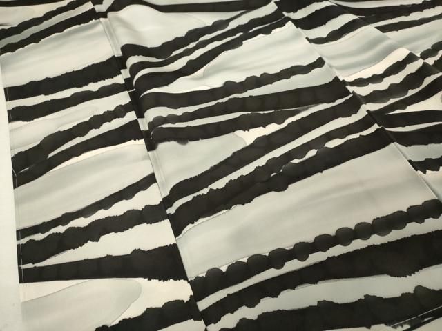 平和屋着物●染色作家　斉藤三才　小紋　波文　正絹　逸品　AAAW5360br 平和屋着物○染色作家 斉藤三才 小紋 波文 正絹 逸品 AAAW5360br