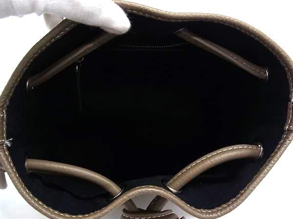 □新品同様□ VASIC ヴァジック ボンド レザー 巾着型 ハンドバッグ