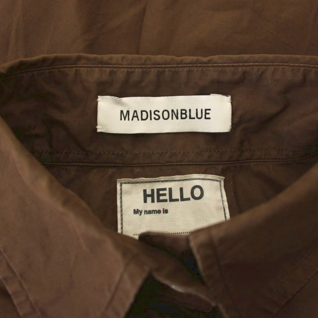 マディソンブルー MADISONBLUE コットン長袖シャツ 00 ブラウン /DF  
