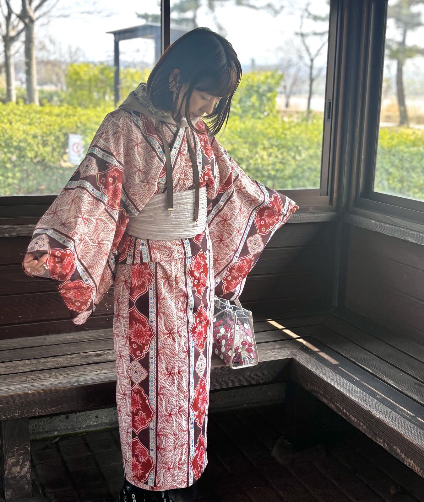 Dita 浴衣セット 桃李の勿忘草 浴衣 レディース 2025 浴衣5点セット(ゆかた・帯・下駄・着付けマニュアル