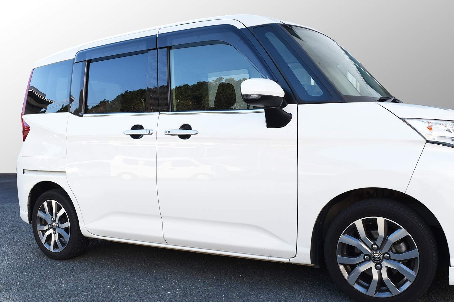 SecondStage トヨタ タンク ルーミー ピラーガーニッシュ バイザー装着車 デジタルカーボン調 T362DCB