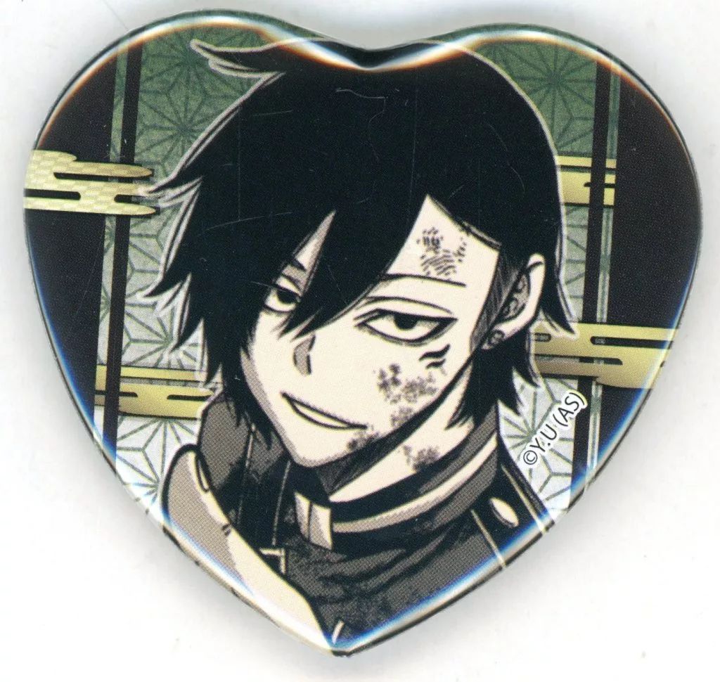 桃源暗鬼　鳥飼羽李 　ハート型缶バッジ　アニメイト限定 桃源暗鬼 ハート型缶バッジ アニメイト限定 鳥飼羽李 2点セット