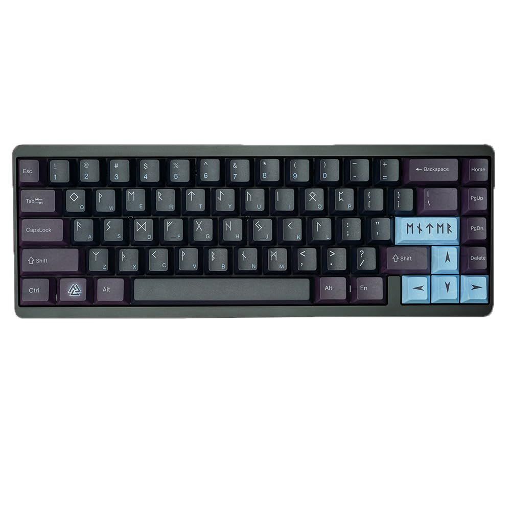 Mechkeys VARMILO Muse65 ゲーミングキーボード、CNC加工アルミ合金シャーシ、有線マグネティックホワイトスイッチキーボード、FPSゲーム用の調整可能なトリガー付き (As Gard)