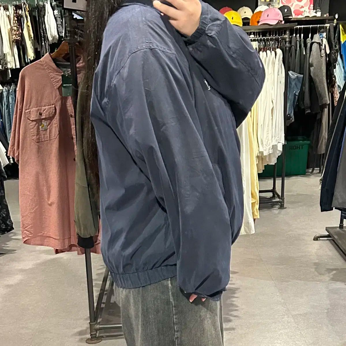 Yves Saint Laurent ネイビー ボンバージャケット 154 ） YSL Saint Laurent(サン・ローラン) ヴィンテージ