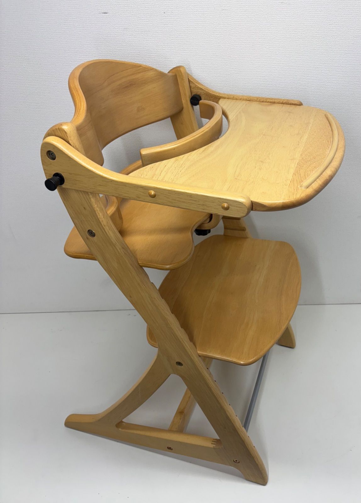 大和屋 すくすくチェアプラス テーブル付 ガード付 1501 NA ベビーチェア ハイチェア