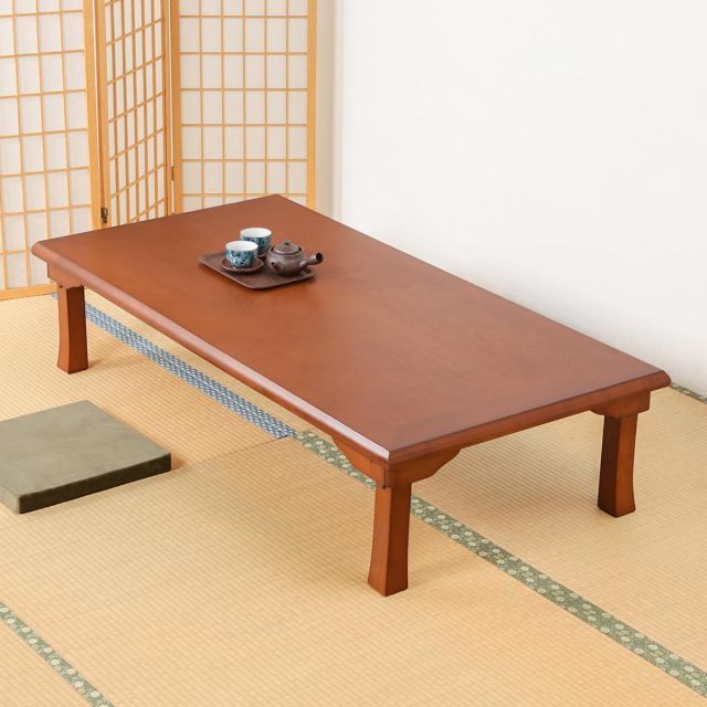 不二貿易 折脚和風座卓１５０７５ＯＡＫ 新生活 おしゃれ
