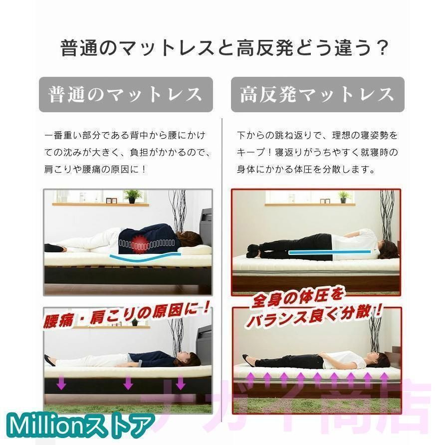 120x200cm マットレスシングルダブル高反発9cm腰痛折りたたみ昼寝マット敷布団ベッド敷き布団体圧分散安い硬め通気高密度健康睡眠